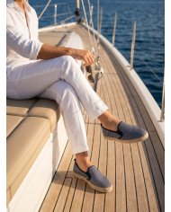 Cravate.tn | Espadrille Halfa marine sans lacet