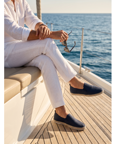 Cravate.tn | Espadrille Halfa bleu marine foncé sans lacet