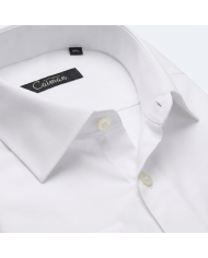 Cravate.tn | Pack 2 Chemises Col ouverte Regular Fit (Blanc & Bleu ciel) -  (Grande Taille)
