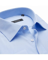 Cravate.tn | Pack 2 Chemises Col ouverte Regular Fit (Blanc & Bleu ciel) -  (Grande Taille)