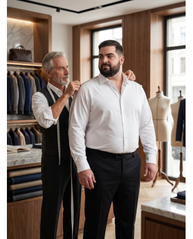 Cravate.tn | Pack 2 Chemises Col ouverte Regular Fit (Blanc & Bleu ciel) -  (Grande Taille)