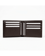 Cravate.tn | Portefeuille Cuir Marron foncé grainé XL