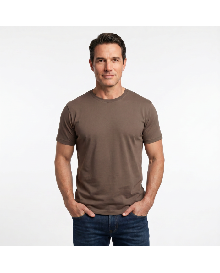 T-shirt Moka col rond 100% coton