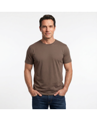 T-shirt Moka col rond 100% coton