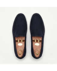 Mocassin homme en nubuck Bleu nuit