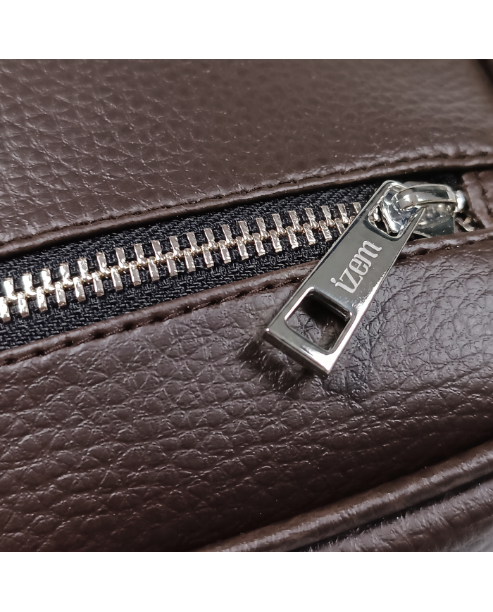 Cravate.tn | Mini trousse pour homme Marron Grainé