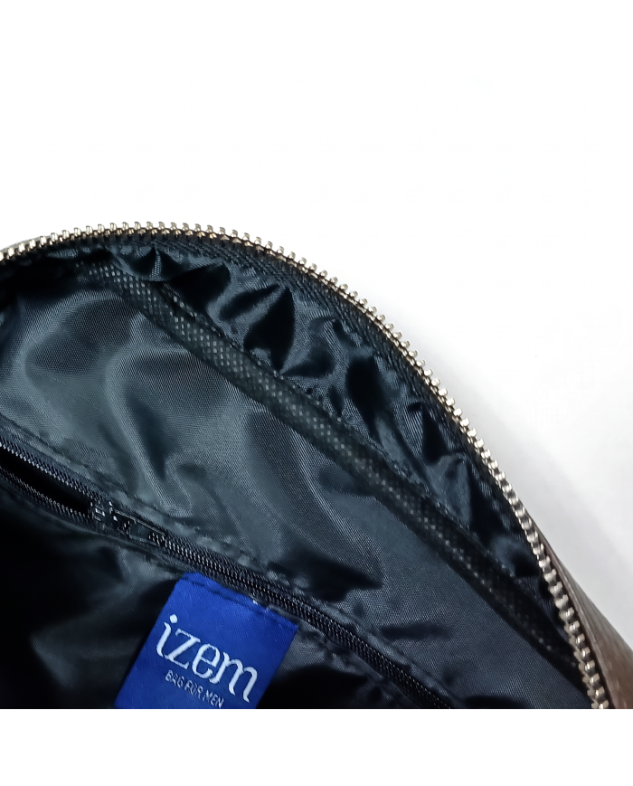 Cravate.tn | Mini trousse pour homme Marron Grainé