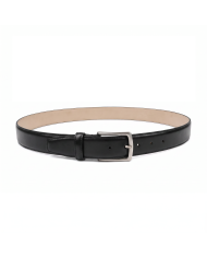 Cravate.tn | Ceinture formelle Cuir lisse : noire