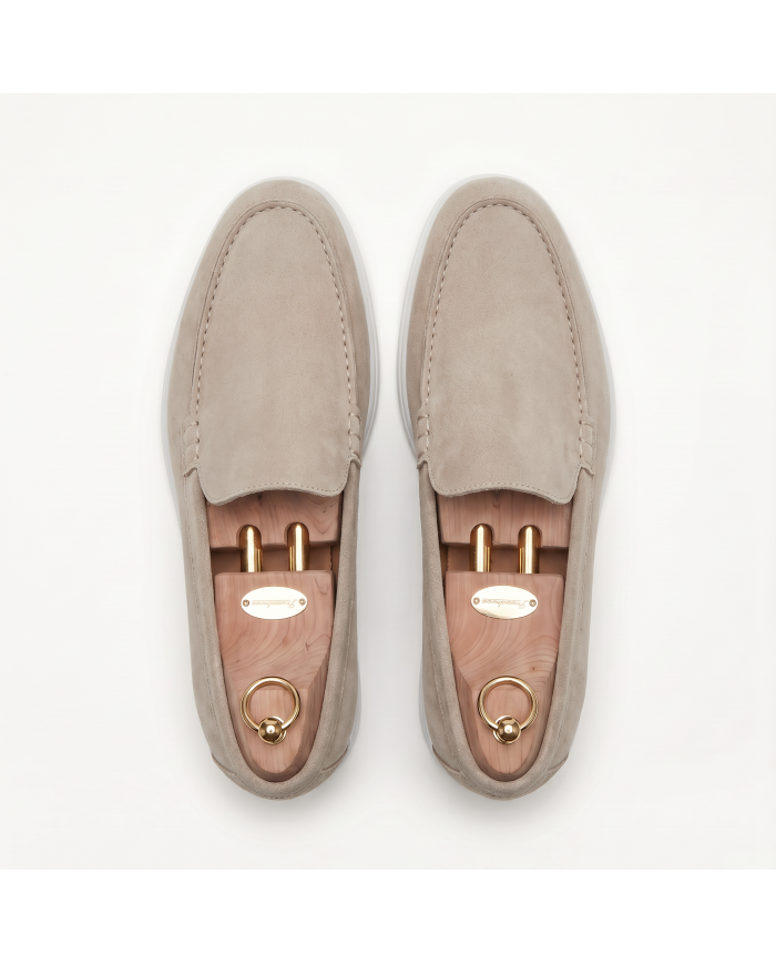 Mocassin homme en nubuck sable