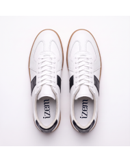 Baskets Morgen en cuir - Blanc et noir