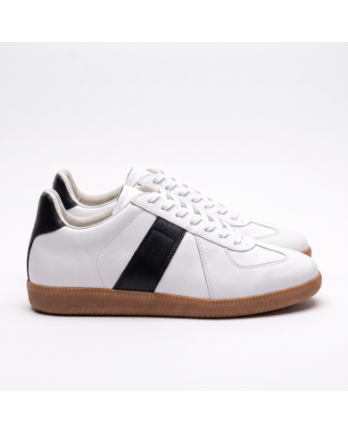 Baskets Morgen en cuir - Blanc et noir