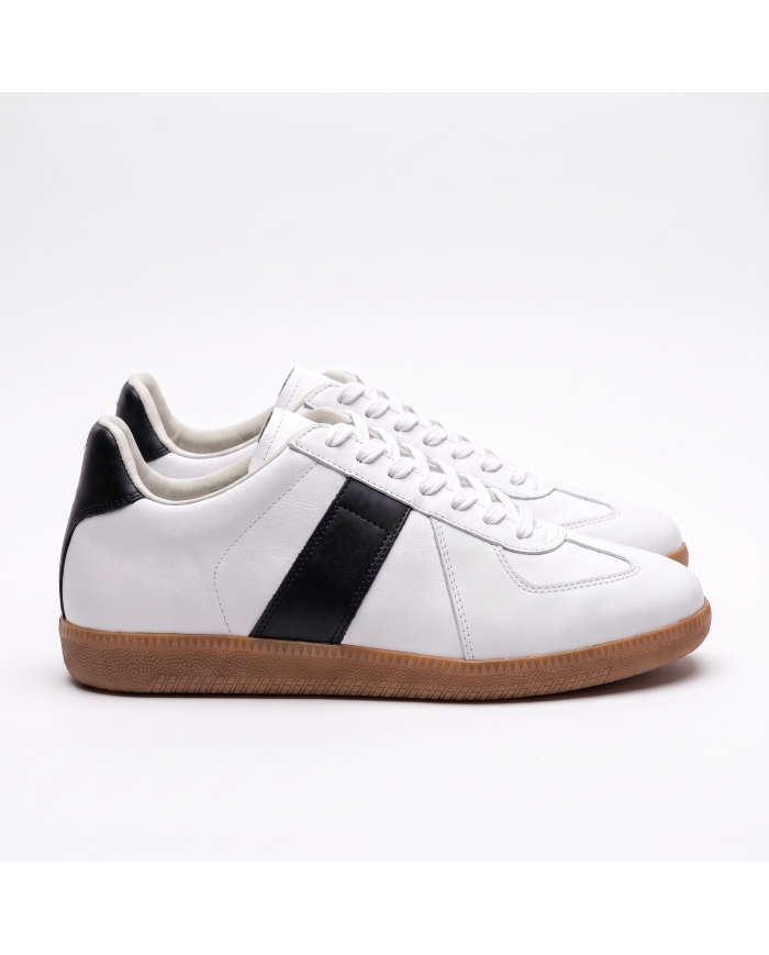 Baskets Morgen en cuir - Blanc et noir