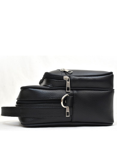 Sac de voyage avec bandoulière noir grainé Sac de voyage avec bandoulière noir grainé