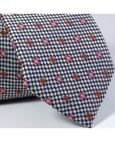 Cravate.tn | Cravate Grise Florale en Rouge Cravate.tn | Cravate Grise Florale en Rouge
