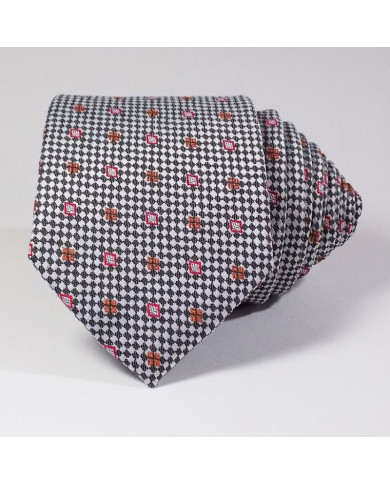 Cravate.tn | Cravate Grise Florale en Rouge Cravate.tn | Cravate Grise Florale en Rouge