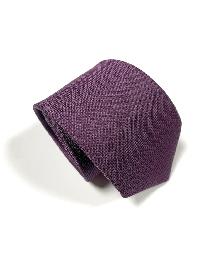 Cravate.tn | Cravate aubergine faux uni