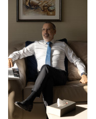 Cravate.tn | Cravate Bleu Marine Faux Uni