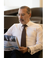 Cravate.tn | Cravate Marron Chocolat Faux Uni