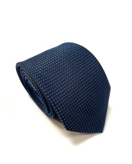 Cravate.tn | Cravate noire à petit pois Bleu