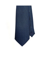 Cravate.tn | Cravate noire à petit pois Bleu