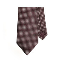 Cravate.tn | Cravate noire à petit pois Blanc