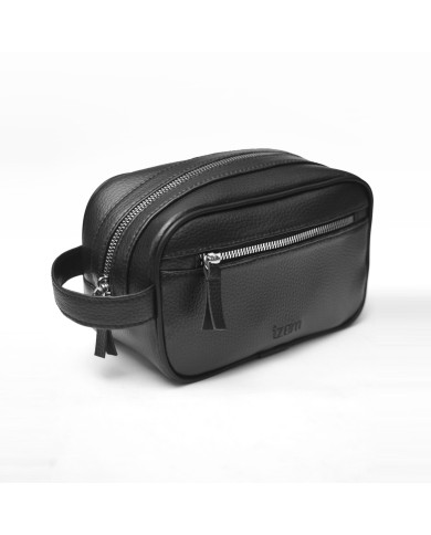 Cravate.tn | Trousse pour homme Noir Grainé Cravate.tn | Trousse pour homme Noir Grainé