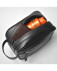 Cravate.tn | Trousse pour homme Noir Grainé Cravate.tn | Trousse pour homme Noir Grainé