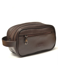 Cravate.tn | Trousse pour homme Noir Grainé