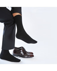 Cravate.tn | Lot de 3 paires de Chaussettes fil d'écosse - Noir Cravate.tn | Lot de 3 paires de Chaussettes fil d'écosse - Noir