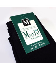 Cravate.tn | Lot de 3 paires de Chaussettes fil d'écosse - Noir