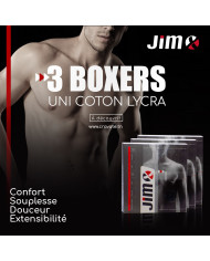 Cravate.tn | Lot de 3 Boxers uni - jIM Cravate.tn | Lot de 3 Boxers uni - jIM
