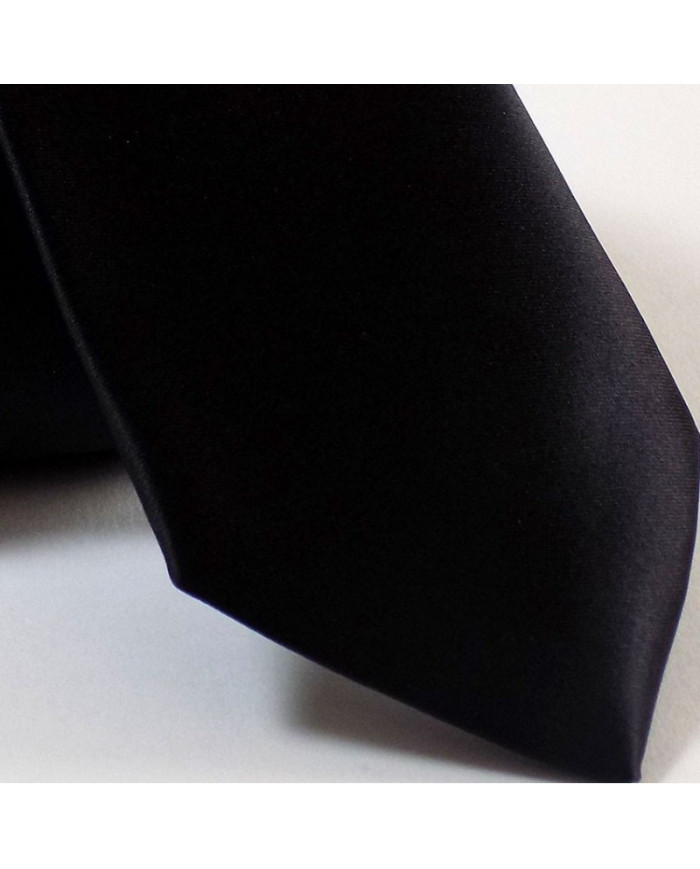 Cravate.tn | Cravate noire Satinée