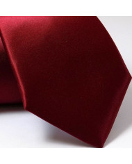 Cravate.tn | Cravate Rouge Bordeaux Satinée