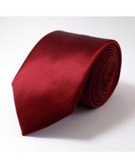 Cravate.tn | Cravate Rouge Bordeaux Satinée