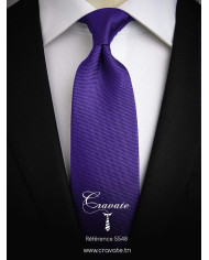 Cravate.tn | Cravate violette faux uni