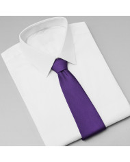 Cravate.tn | Cravate violette faux uni