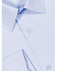Chemise Popeline - Col Français - Bleu Ciel