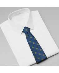 Cravate.tn | Cravate bleue à motifs balance
