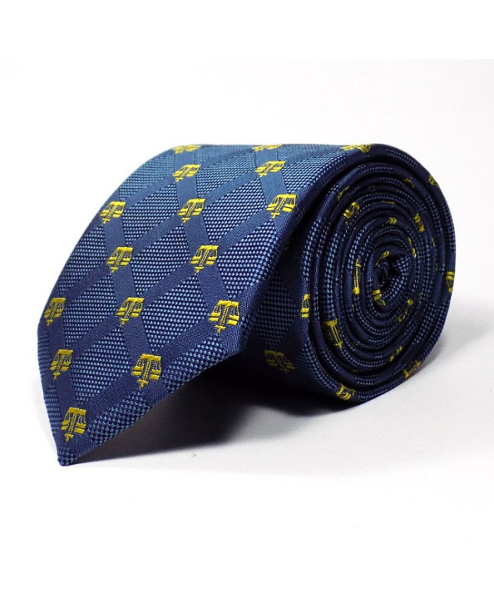 Cravate.tn | Cravate bleue à motifs balance