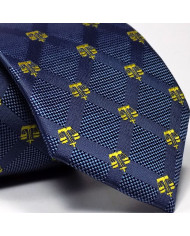 Cravate.tn | Cravate bleue à motifs balance