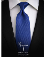 Cravate.tn | Cravate bleue faux uni