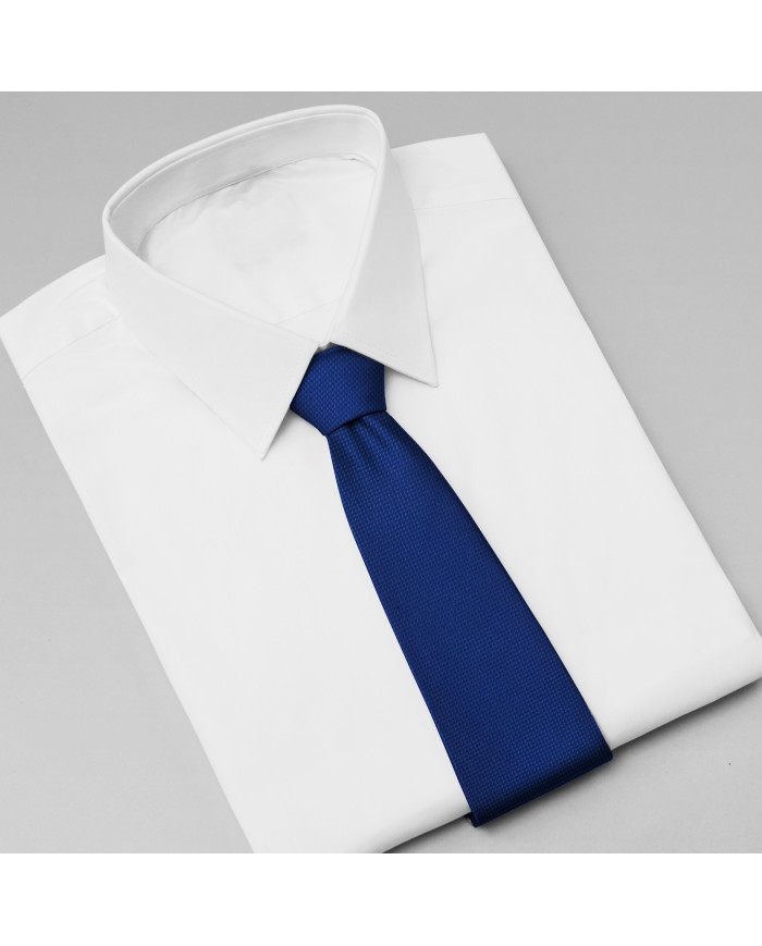 Cravate.tn | Cravate bleue faux uni