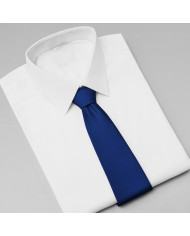 Cravate.tn | Cravate bleue faux uni