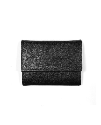 Porte Monnaie et carte noir uni en Cuir Porte Monnaie et carte noir uni en Cuir