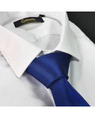 Cravate.tn | Cravate bleue faux uni