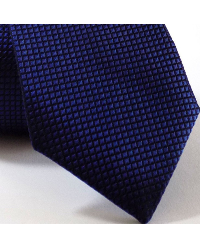 Cravate.tn | Cravate Bleu Marine à petit carré
