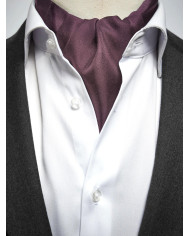 Cravate Foulard aubergine