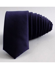 Cravate.tn | Cravate Bleu Marine Satinée