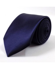 Cravate.tn | Cravate Bleu Marine Satinée