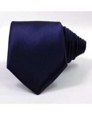 cravate marine satinée